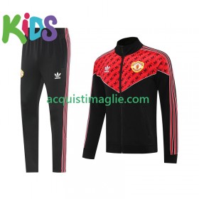 Manchester United Bambino Tuta Rappresentanza Nero 2025/2026